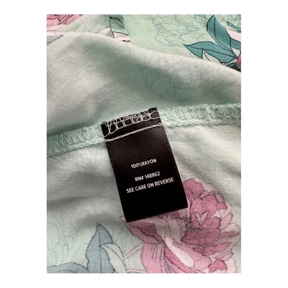 Mini Challis Tie-Front Skater Dress Size 2 - Picture 5 of 6